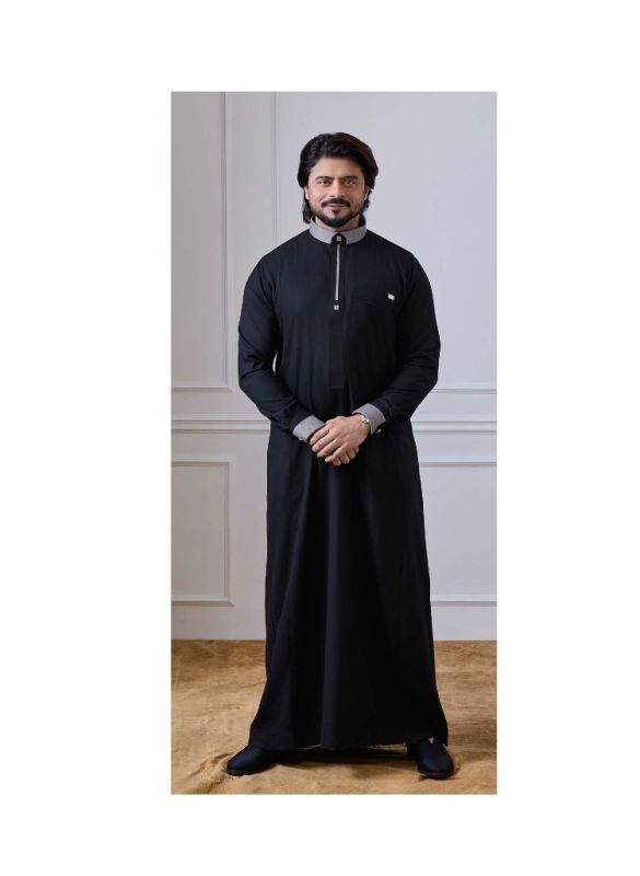 Al Noor Black Color Thobe
