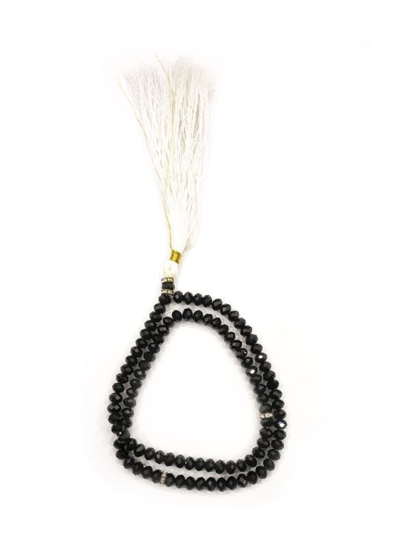 Classic Black Crystal Tasbih 8mm