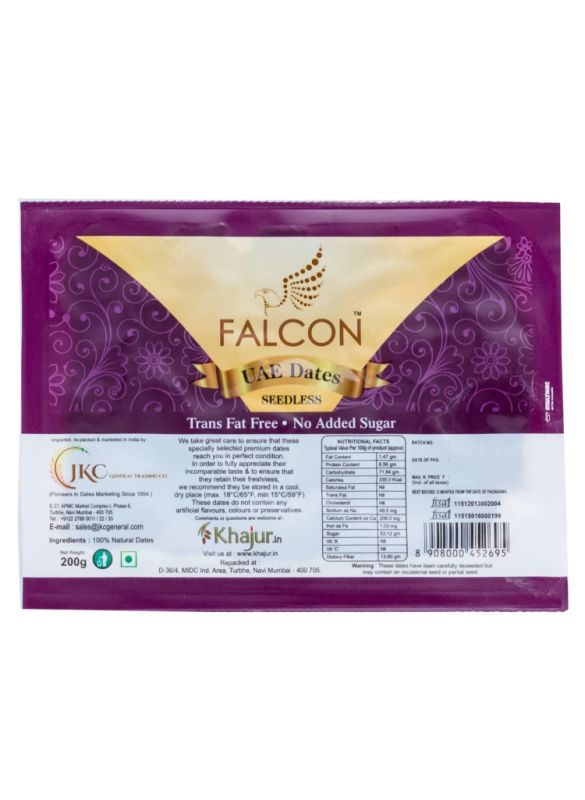 Falcon UAE Seedless Dates 200g