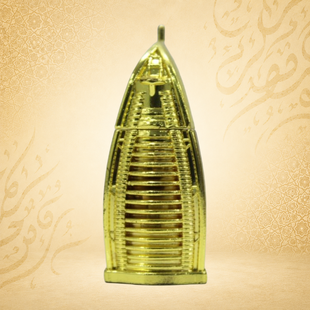 Golden Arabian Style Empty Attar Bottle