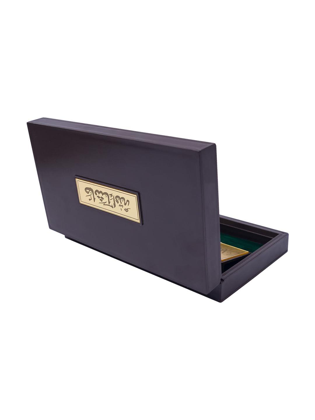 24K Gold Polished Multi Color Makka Madina Dua Box (Prayer Box)