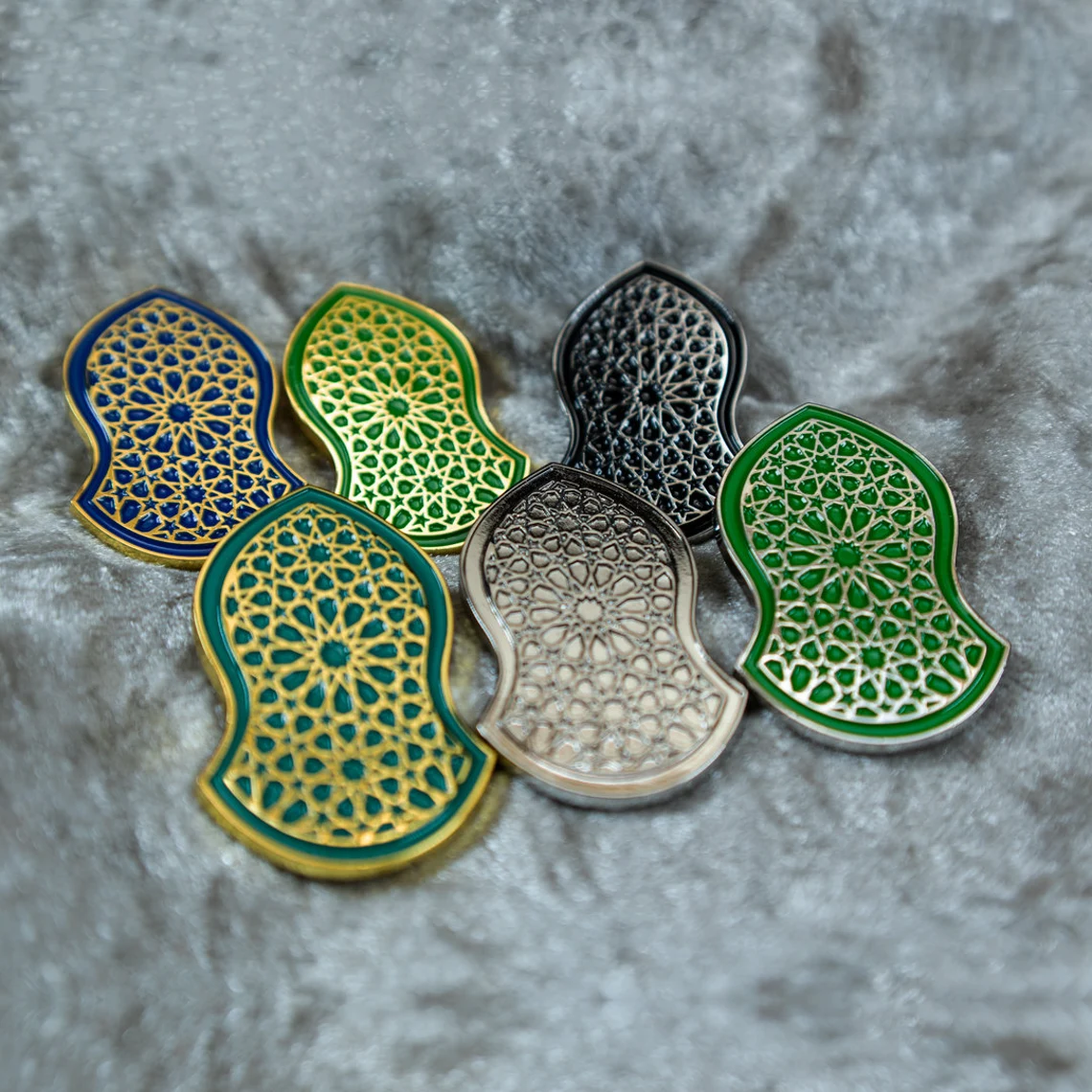 Islamic Geometric Badge: Zinc Alloy Sandal Design
