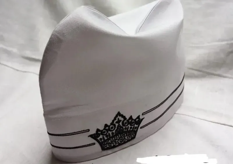 TajushShariah Do Palla Cap white