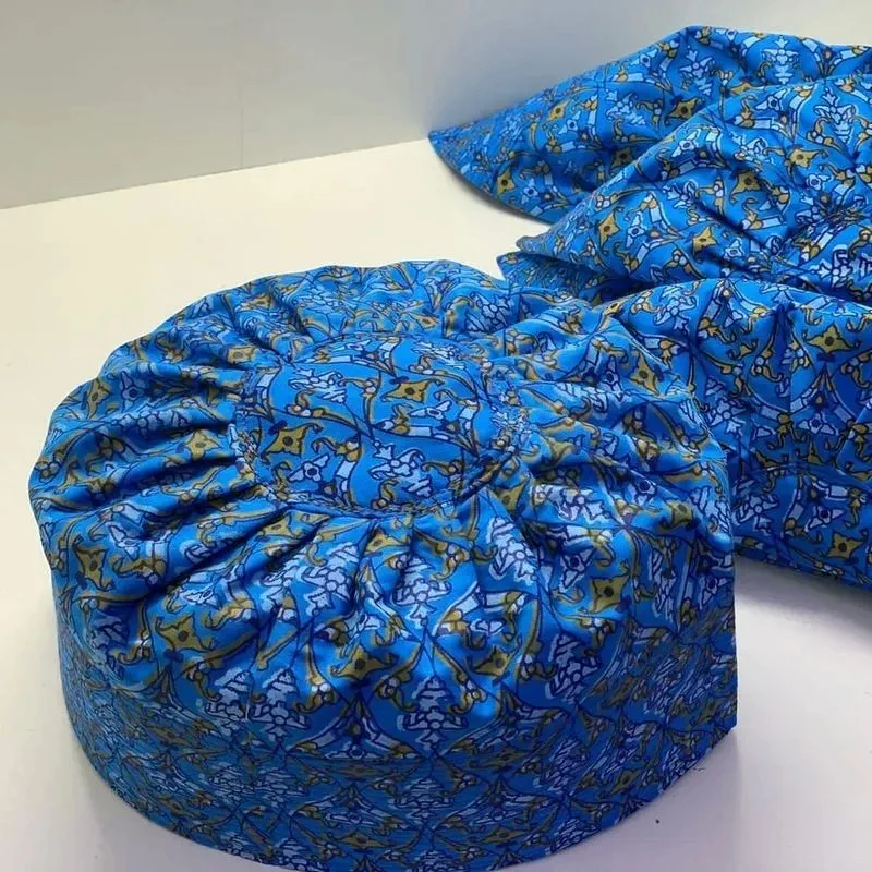 Qadri Printed Haqqani Cap Pack of 2 | Premium Islamic Prayer Caps | Traditional Muslim Headwear for Men
