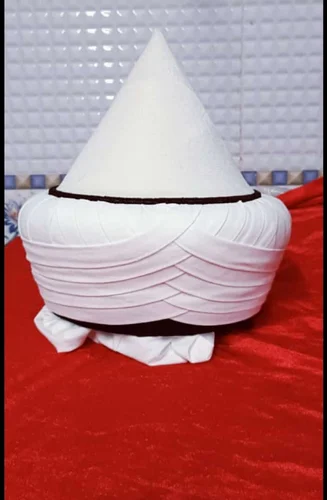 Naqshbandi Turkish Amama | Premium Handmade Islamic Turban | Traditional Turkish Imamah for Men