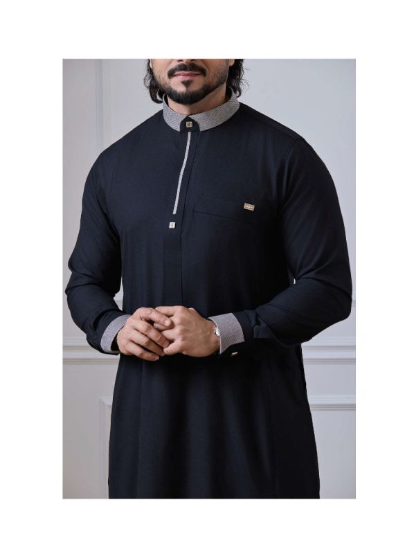 Al Noor Royal Black Islamic Thobe