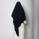2 Layer Triangular Diamond Khimar – Purple Color| Instant Tie-Back | Firdous Crape