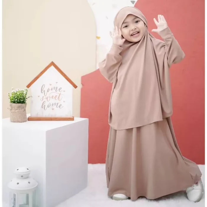 Girls 2pc Jilbab Abaya or Burqa Premium Crepe Fabric