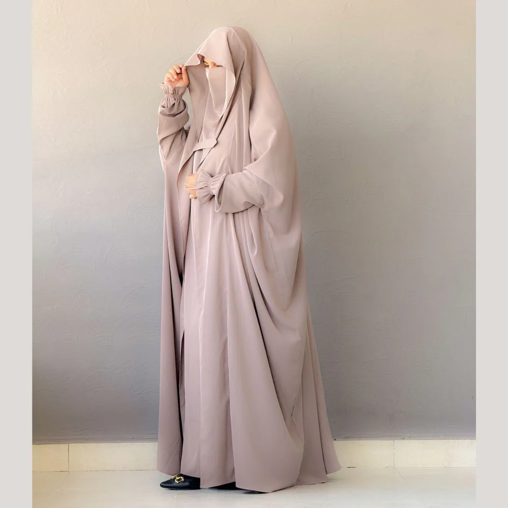 Saudi or Irani Jilbab Full Length and Noise Pc Firdous Fabric