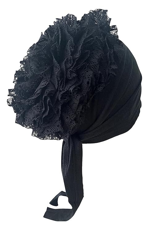 Women's Cotton Volumizing Hijab Inner Cap Black Large | Underscarf