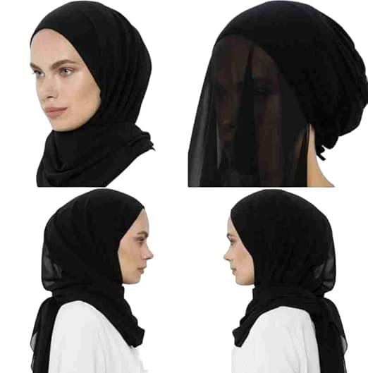 Georgette Instant Hijab with Underscarf | Ready-to-Wear Hijab for Women