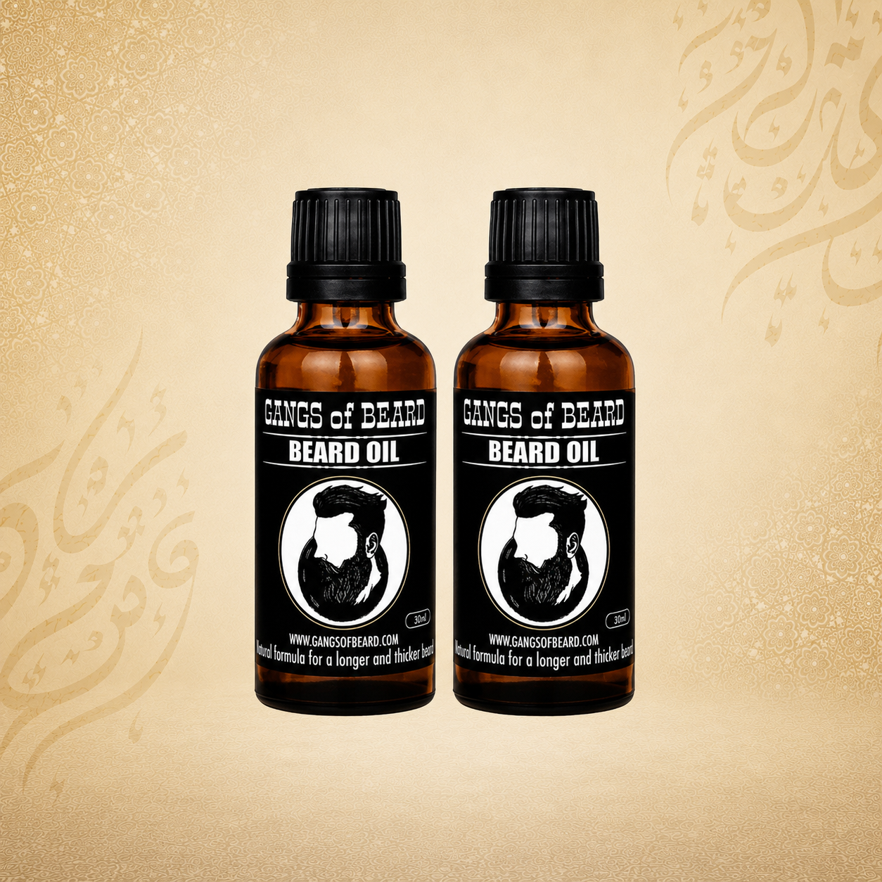 Gangs of Beard Oudh Beard Oil Pack of 2 | Premium Oud Beard Care & Nourishing Oil for Men
