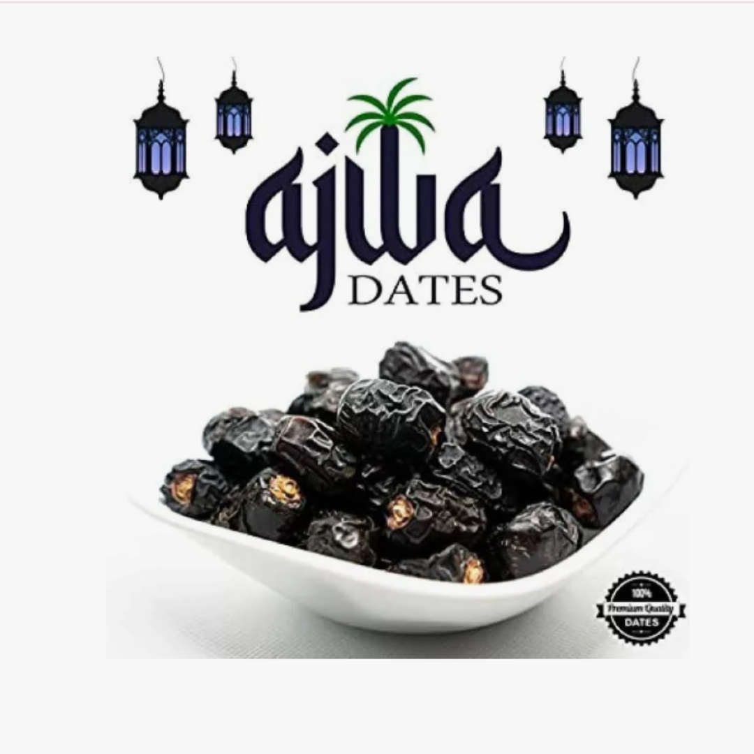 Original Premium Ajwa Dates | Authentic Madinah Ajwa Khajoor | Soft, Naturally Sweet & Healthy - 500 gms
