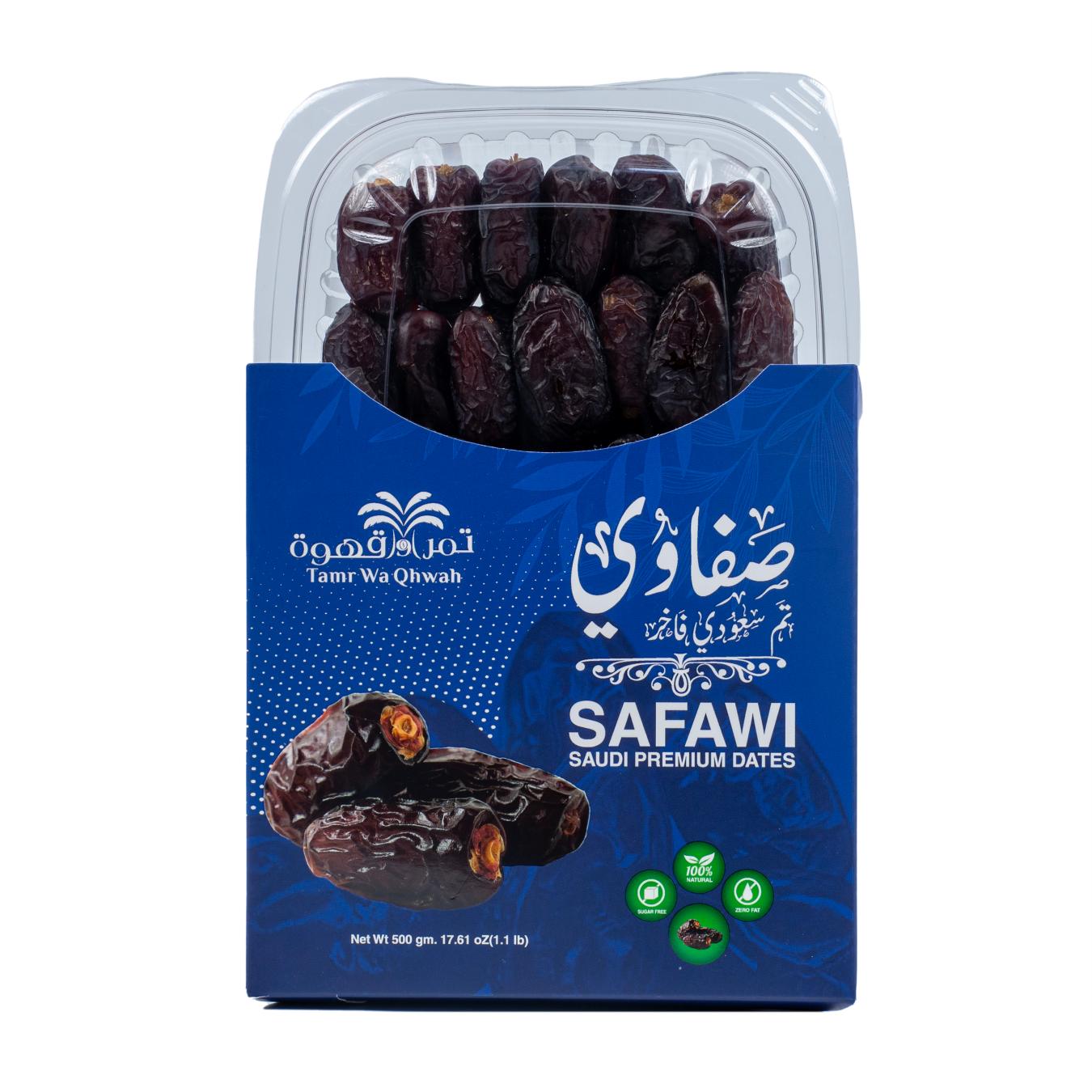 Premium Safawi Dates 500g | Authentic Saudi Safawi Khajoor | Soft, Naturally Sweet & Healthy