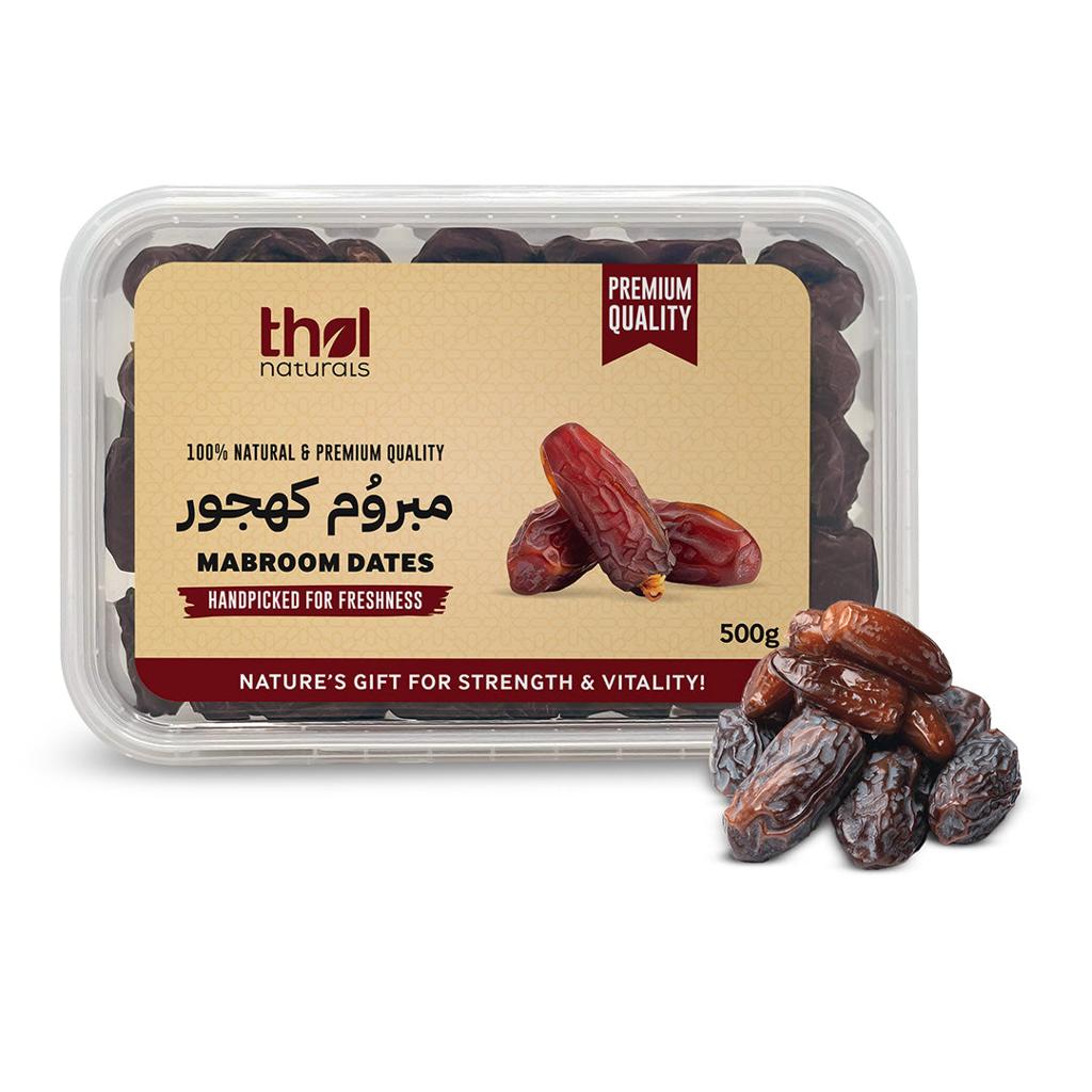 Premium Mabroom Dates 500g | Authentic Saudi Mabroom Khajoor | Naturally Sweet, Soft & Healthy