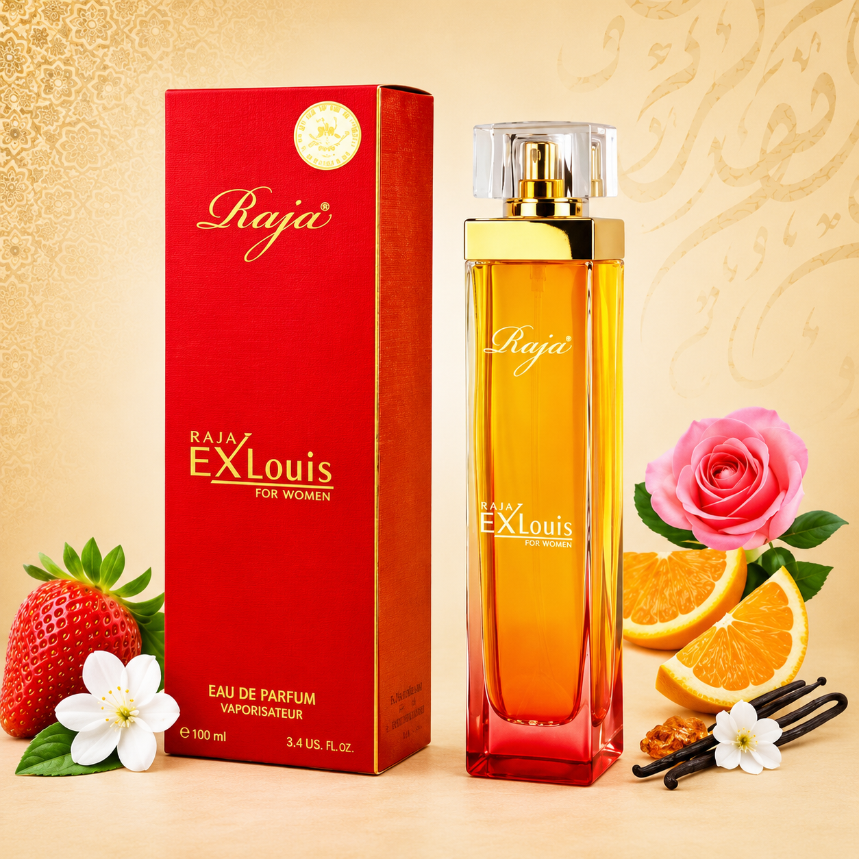 Raja Exlouis for Women 100ML | Long Lasting Premium Eau De Parfum for Women | Elegant Floral Fragrance