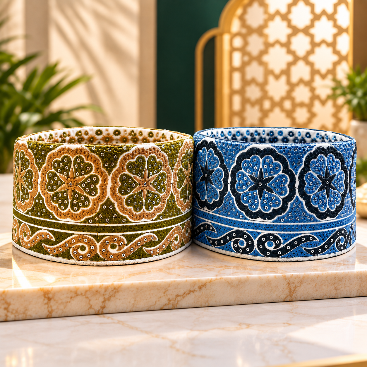 Barkati Topi, Embroidered Ismic Prayer Namaz Cap