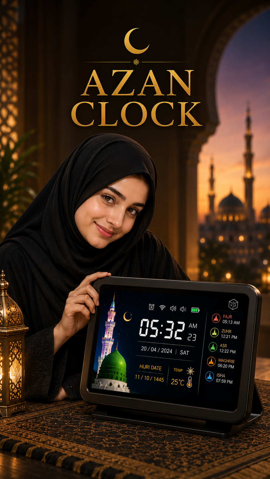 Premium Adhan Clock 
