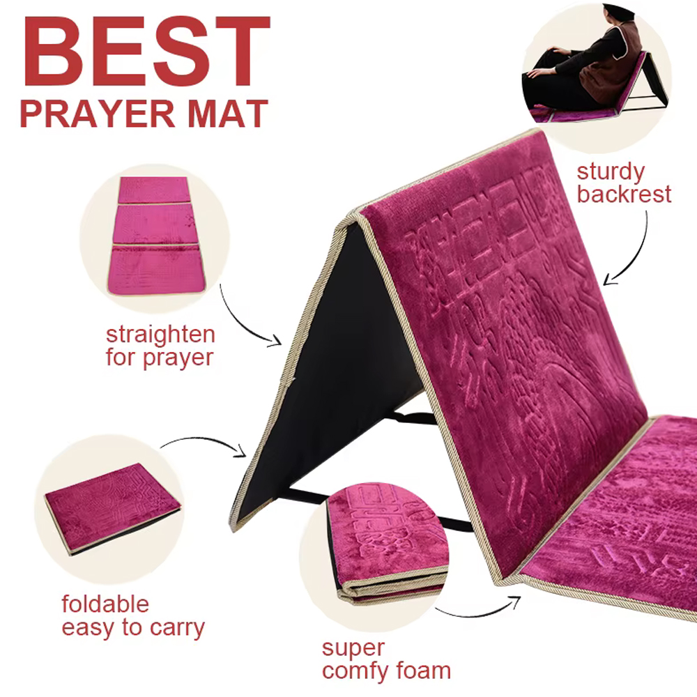 Prayer Mat With Back Support 