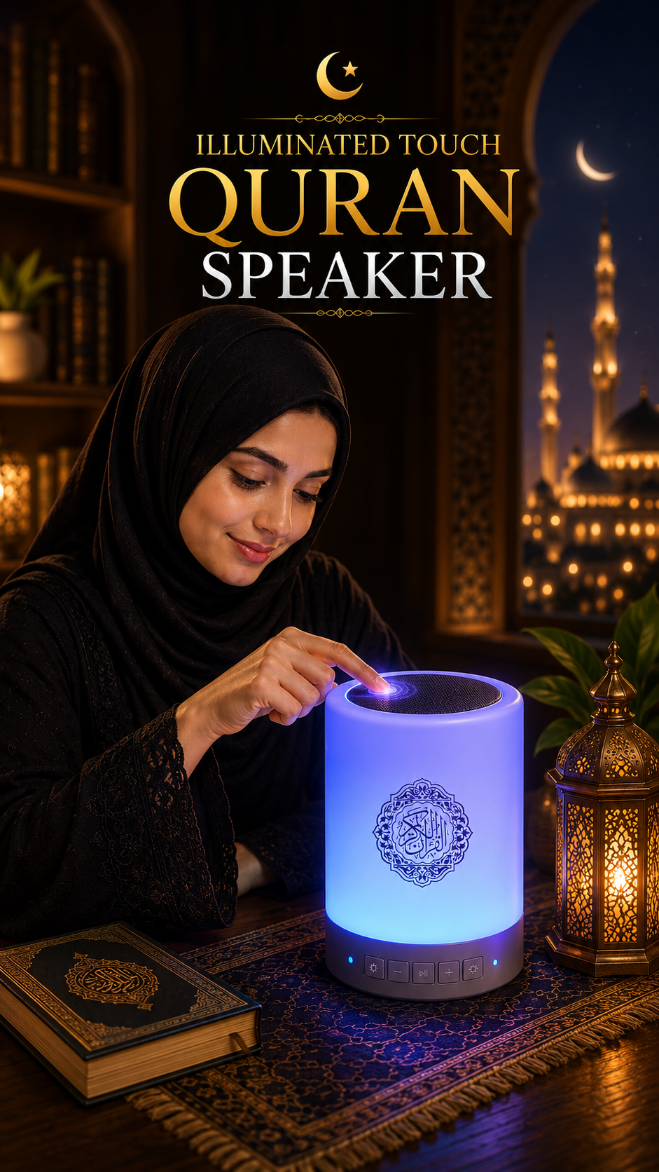 illuminated Quran speaker